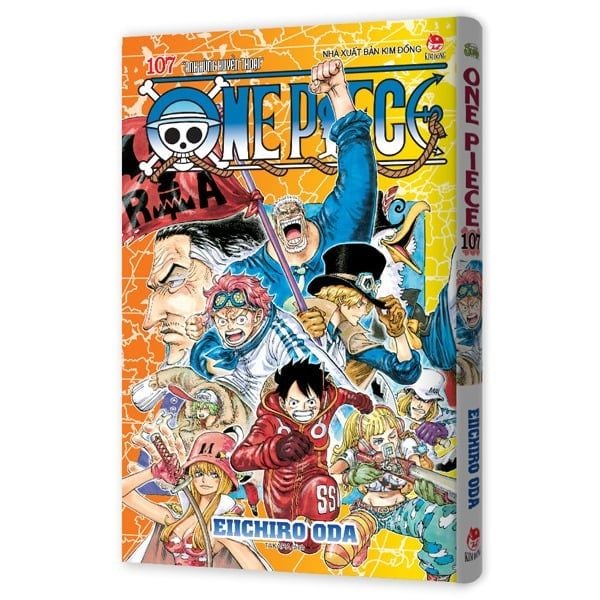  One Piece - Tập 107 - “Anh Hùng Huyền Thoại” - Bản Bìa Áo 