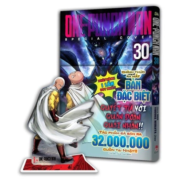  One-Punch Man - Tập 30 - Chướng Ngại Lớn Nhất - Bản Đặc Biệt - Tặng Kèm Bìa Áo PVC + Standee Acrylic 