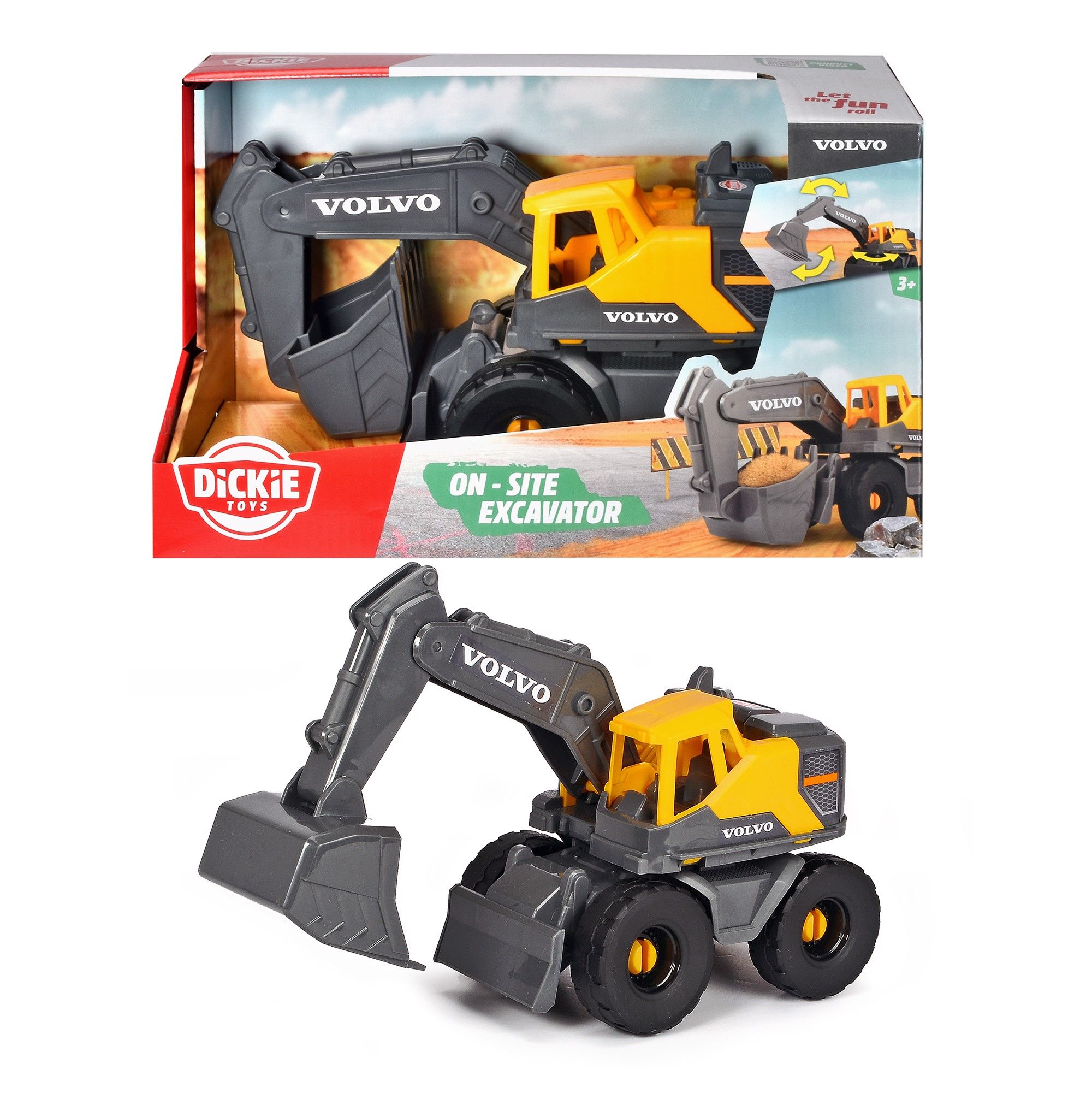  203724003 Đồ Chơi Xe Xây Dựng DICKIE TOYS Volvo On-site Excavator 