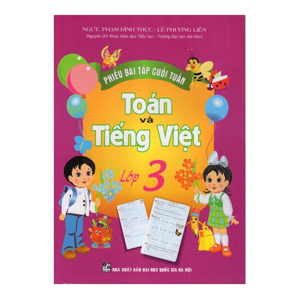  Phiếu Bài Tập Cuối Tuần Toán Và Tiếng Việt Lớp 3 