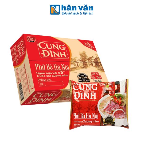 Thùng 30 Gói - Phở Bò Cung Đình 73g