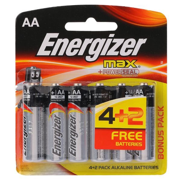  Pin Max 4 + 2 Viên Energizer E91 BP4+2 AA 