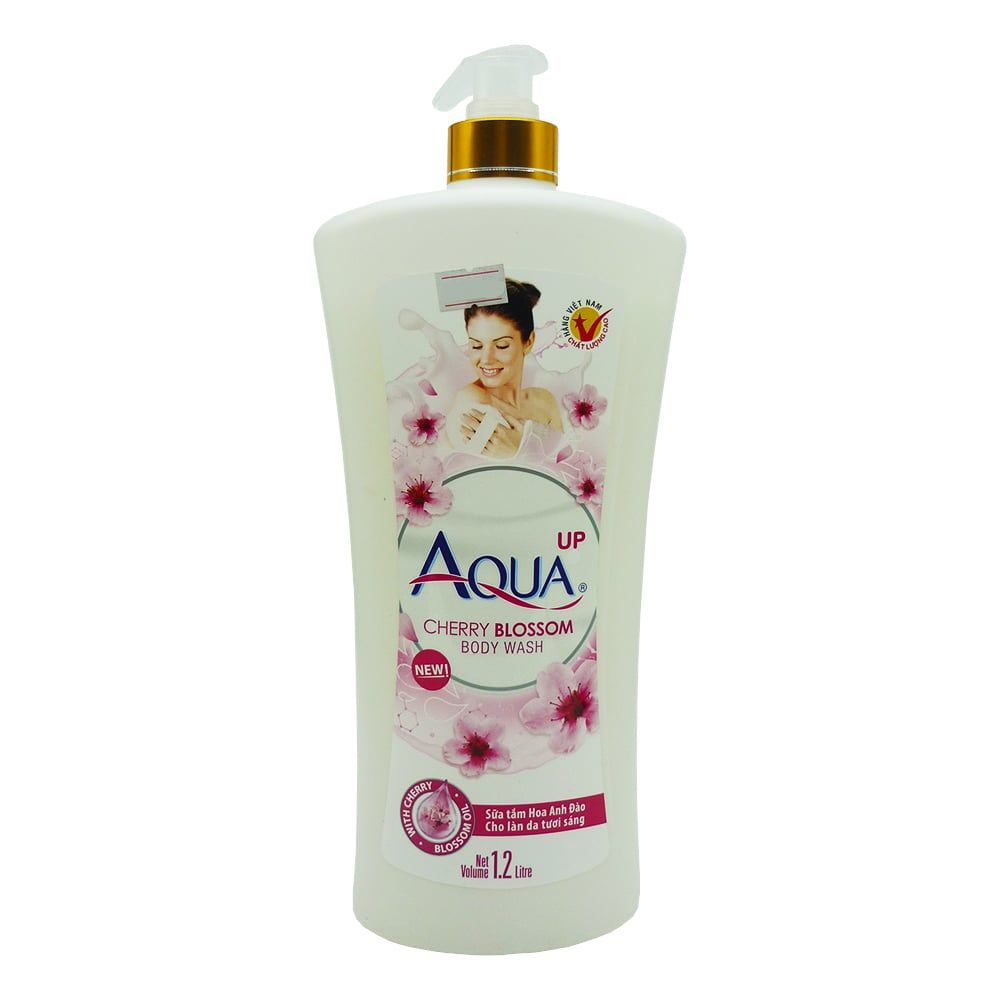  Sữa Tắm AQua Up Cherry Blossom Body Wash Sữa Tắm Hoa Anh Đào Cho Da Tươi Sáng 1200ml 