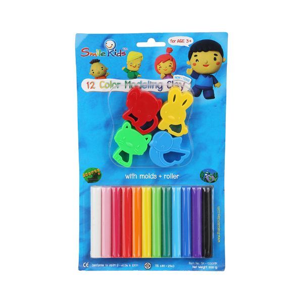  ​Sáp Nặn Thủ Công 12 Màu Smile Kids 