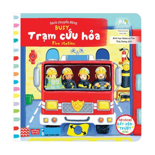  Sách Tương Tác - Sách Chuyển Động - Busy - Fire Station - Trạm Cứu Hỏa 