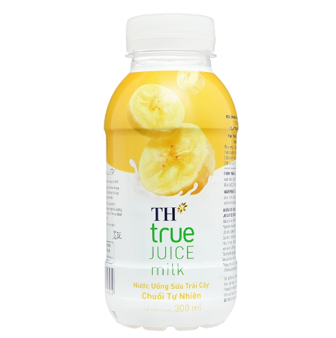 Nước Sữa Trái Cây TH True Juice Milk Vị Chuối Tự Nhiên Chai 300ml