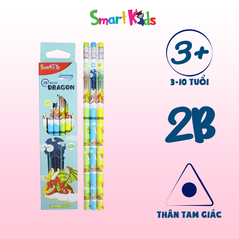  Hộp 12 Cây Bút Chì 2B Dragon - SK-PC2B007 