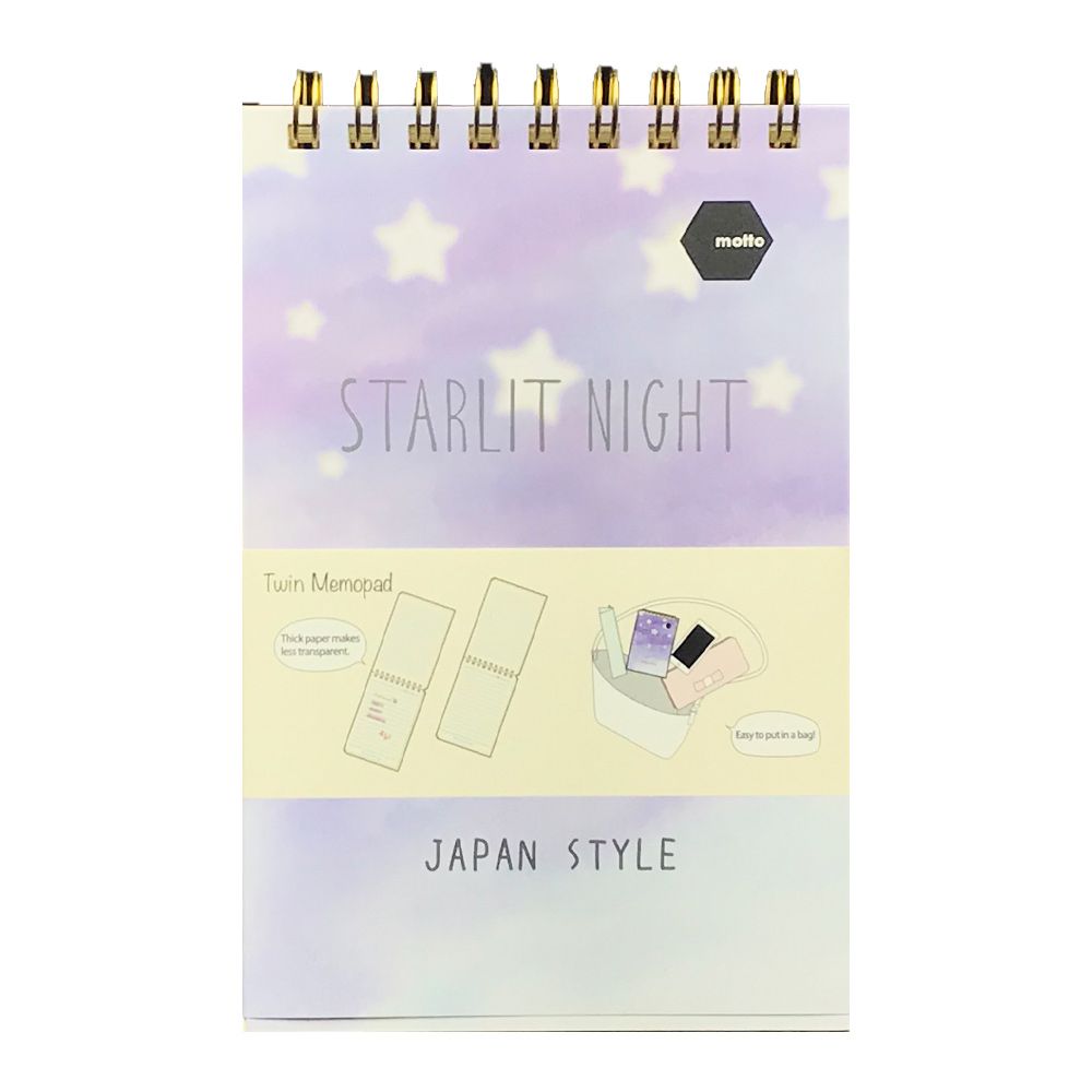  Sổ LX Twin Memopad STARLITNIGHT Motto A6 