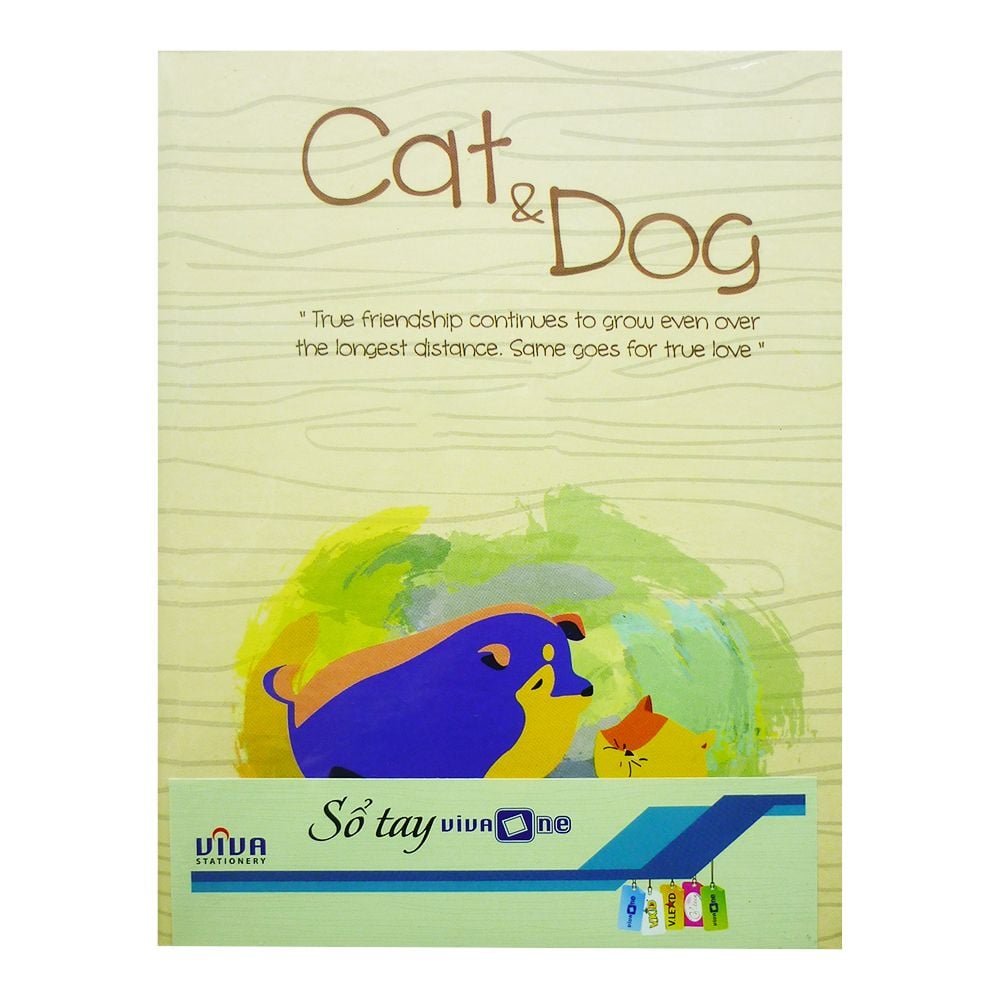  Sổ Vivaone Bìa Giấy Màu Cat & Dog M3 (13 x 18 cm) 