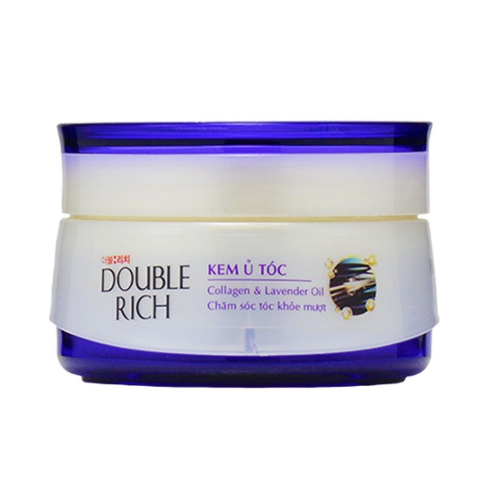  Kem Ủ Chăm Sóc Tóc Khỏe Mượt Double Rich Collagen Và Tinh Dầu Lavender 150g 