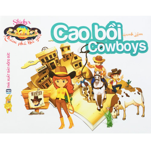  Sticker Khám Phá Thế Giới - Cao Bồi - Cowboys 