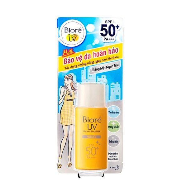  Sữa Chống Nắng Biore Trắng Mịn Ngọc Trai SPF 50+ (25ml) 