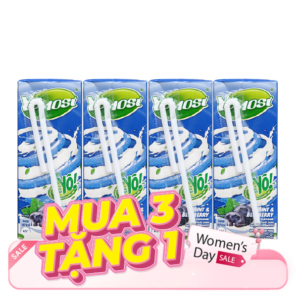 Sữa Chua Uống Yomost Hương Bạc Hà Và Việt Quất 170ml