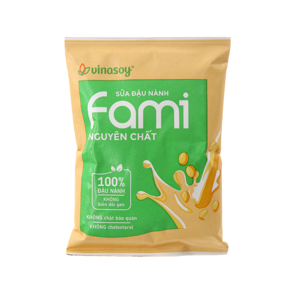  Sữa Đậu Nành Fami Nguyên Chất (200ml / Bịch ) 