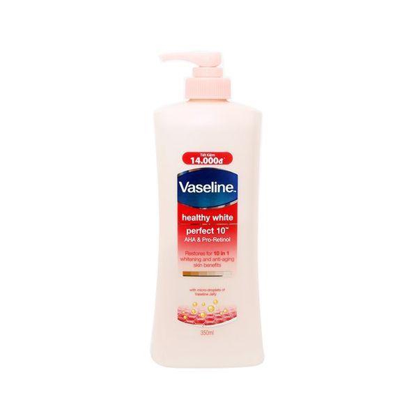  Sữa Dưỡng Thể Trắng Da Vaseline Perfect 10 Trong 1(350ml) 