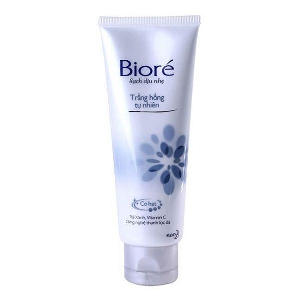  Sữa Rửa Mặt Biore Trắng Hồng Tự Nhiên 50g 