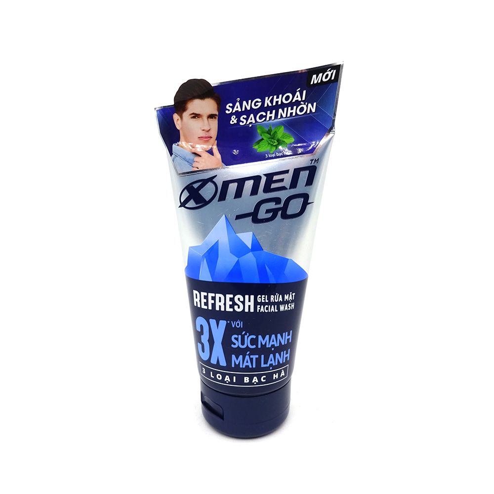  Sữa Rửa Mặt Xmen Go Refresh 3 Loại Bạc Hà (100g) 