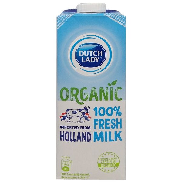  Sữa Tươi Tiệt Trùng Organic Dutch Lady 1L 