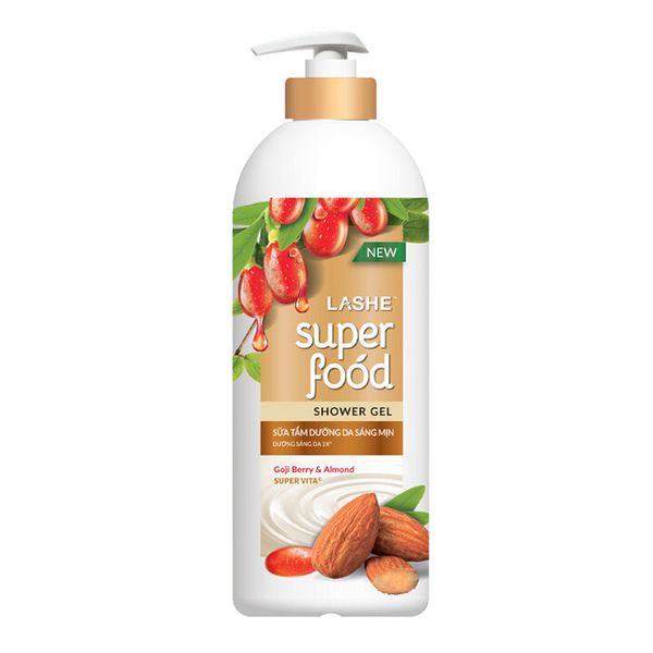 Sữa Tắm Lashe Superfood Dưỡng Da Sáng Mịn 640g
