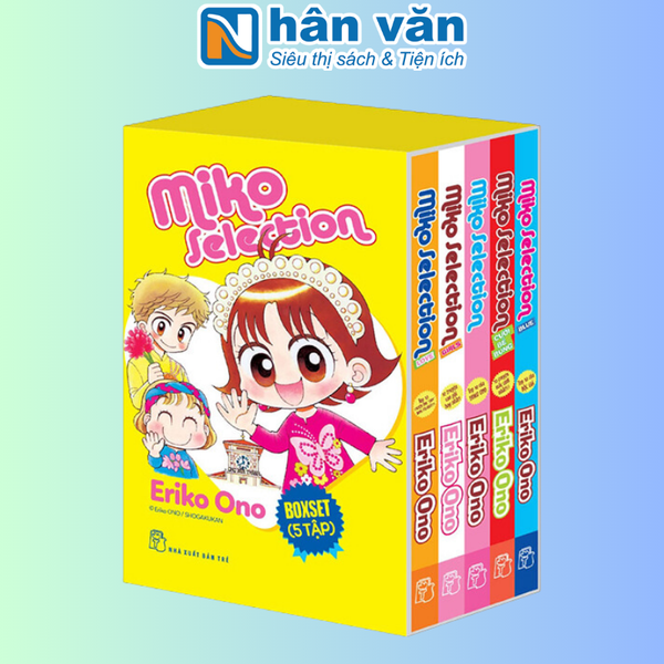 Boxset Nhóc Miko! Cô Bé Nhí Nhảnh - Miko Selection (Bộ 5 Tập) - Tặng kèm Postcard
