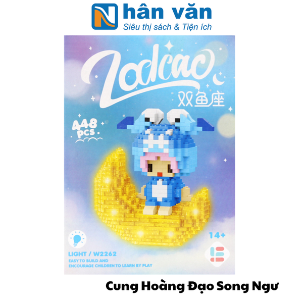 Đồ Chơi Lắp Ráp 12 Cung Hoàng Đạo Phát Sáng - Song Ngư (448 Mảnh Ghép)