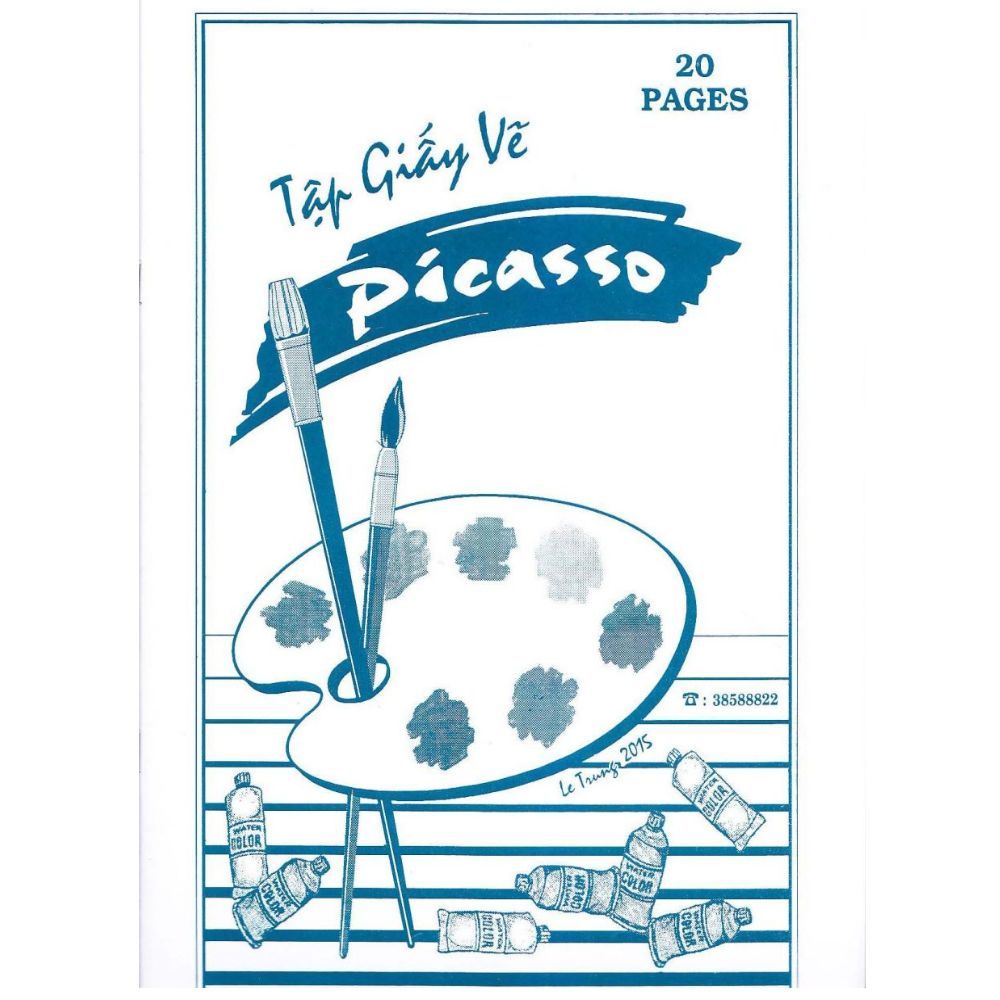  Tập Giấy Vẽ Picasso Nhỏ ( 20 Trang) 