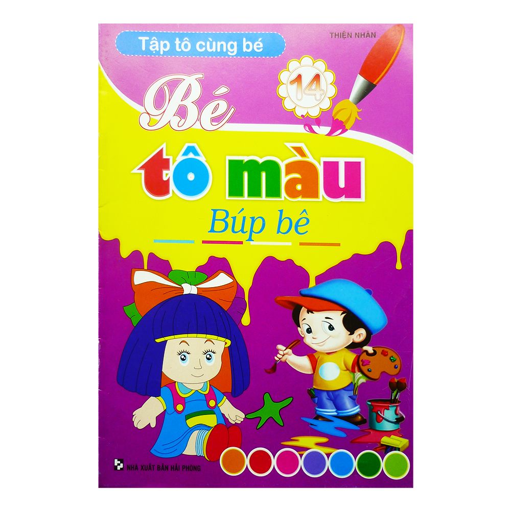  Tập Tô Cùng Bé - Bé Tô Màu Búp Bê 