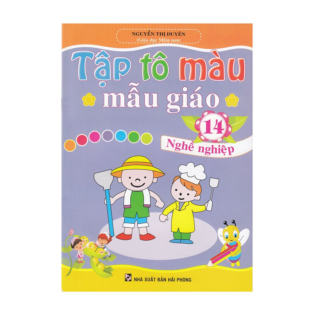  Tập Tô Màu Mẫu Giáo - Nghề Nghiệp (Tập 14) 