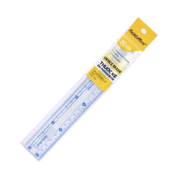  Thước Kẻ Flexoffice FO-SR02 20cm 