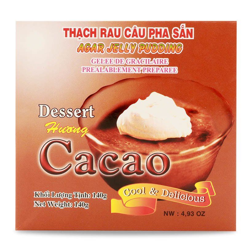  Thạch Rau Câu Pha Sẵn Hương Cacao 3K (Hộp 140g) 