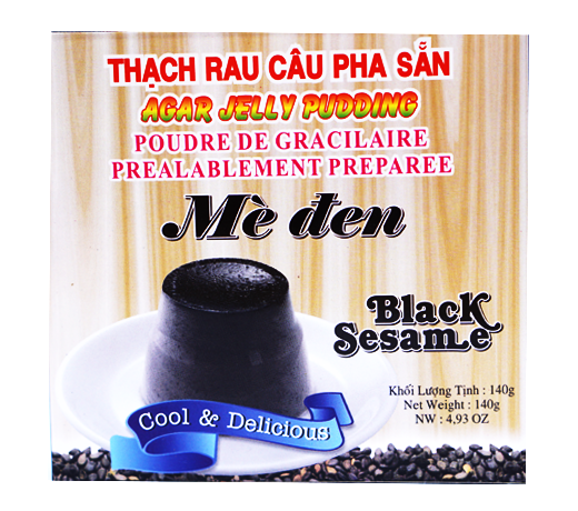  Thạch Rau Câu Pha Sẵn Hương Mè Đen 3K (Hộp 140g) 