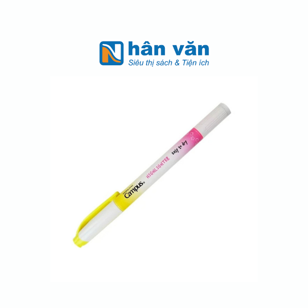 Bút Dạ Quang 2 Đầu Campus DHL-NE-YPK - Vàng, Hồng