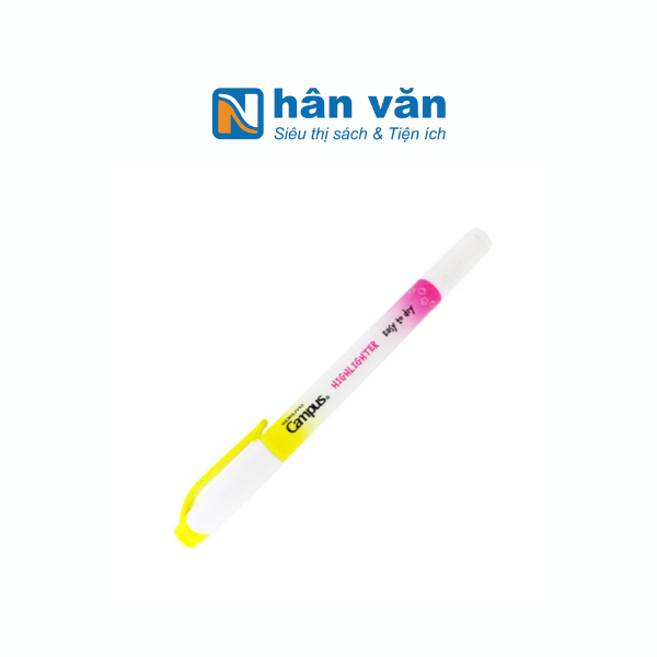 Bút Dạ Quang 2 Đầu Mực Neon Campus DHL-NE-YPK - Vàng, Hồng