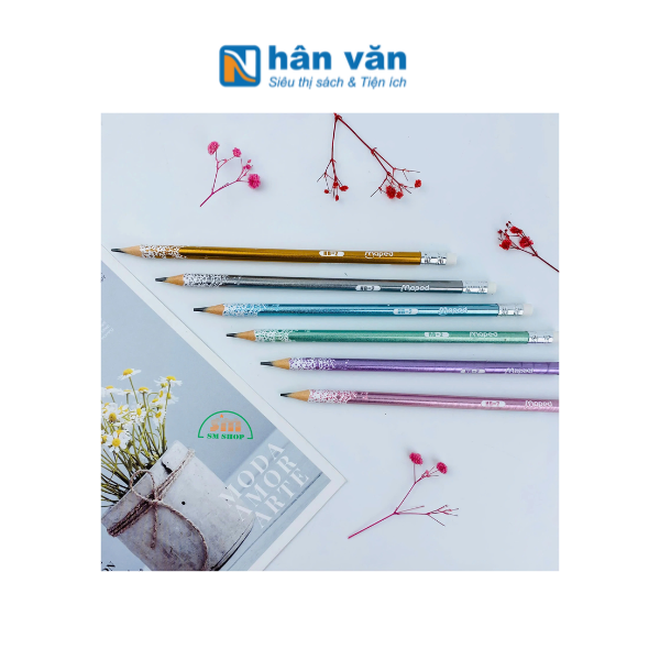  Bút Chì Gỗ HB Maped Có Tẩy 851804 