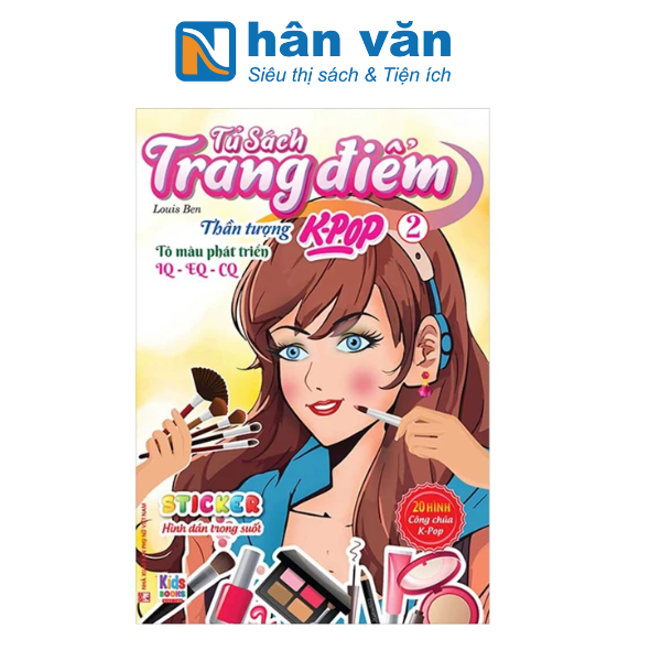  Tủ Sách Trang Điểm - Thần Tượng K-Pop - Tập 2 - Sticker Hình Dán Trong Suốt 