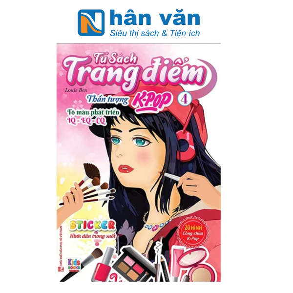  Tủ Sách Trang Điểm - Thần Tượng K-Pop - Tập 4 - Sticker Hình Dán Trong Suốt 
