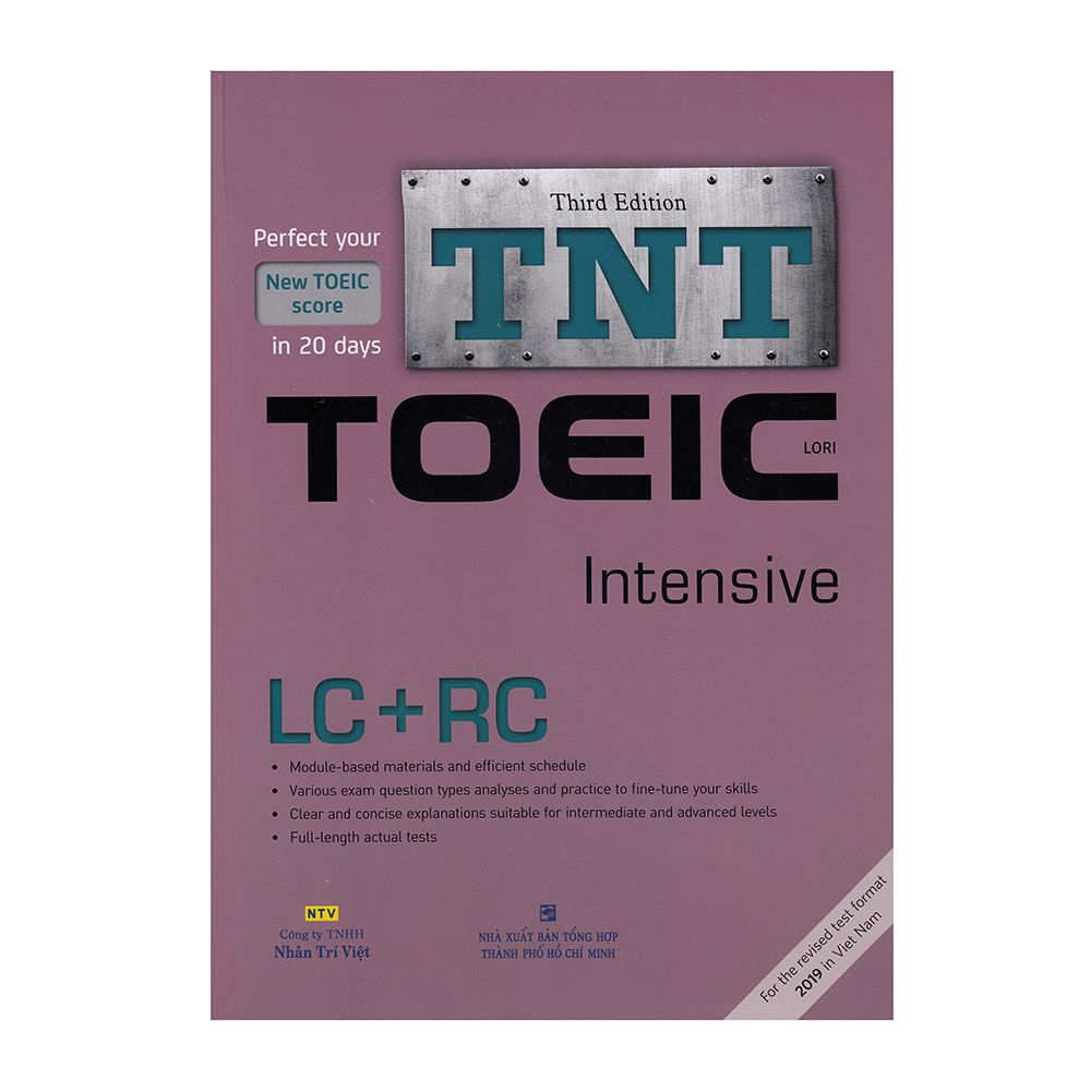  Third Edition TNT Toeic Intensive LC + RC (Kèm CD) 