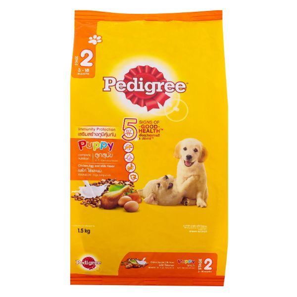  Thức Ăn Cho Chó Pedigree Vị Gà, Trứng Và Sữa Dạng Túi (1.5kg) 