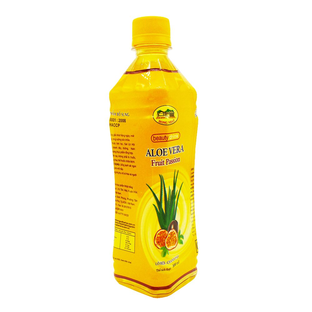  Thức Uống Lô Hội - Chanh Dây Hồng Nhật (500ml) 