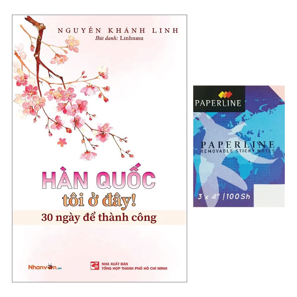  Hàn Quốc Tôi Ở Đây! 30 Ngày Để Thành Công - Tặng Kèm  Giấy Note Stickiii 3X4 