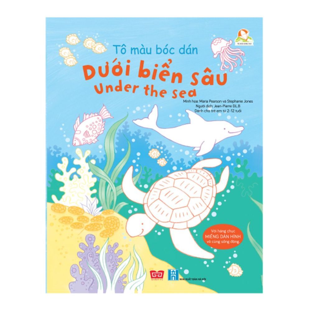  Tô Màu Bóc Dán - Dưới Biển Sâu Under The Sea 