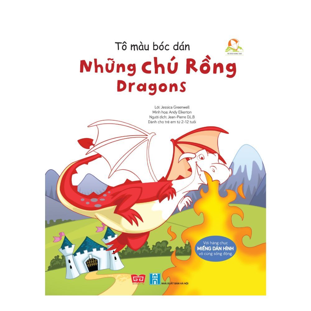  Tô Màu Bóc Dán - Những Chú Rồng Dragons 