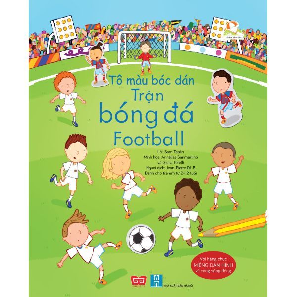  Tô Màu Bóc Dán - Trận Bóng Đá Football 