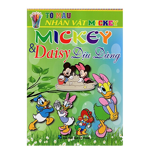  Tô Màu Nhân Vật Mickey - Mickey & Daisy Dịu Dàng 