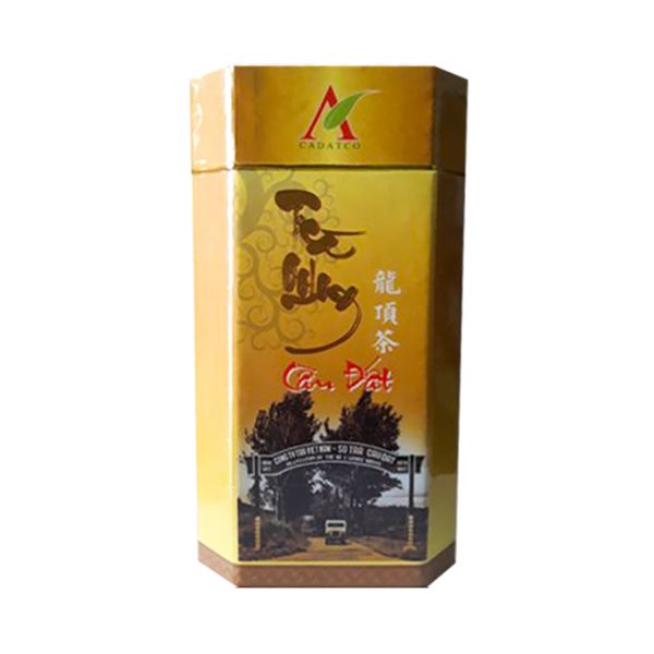  Trà Oolong Cầu Đất (150g) - Hộp Bát Giác Vàng 