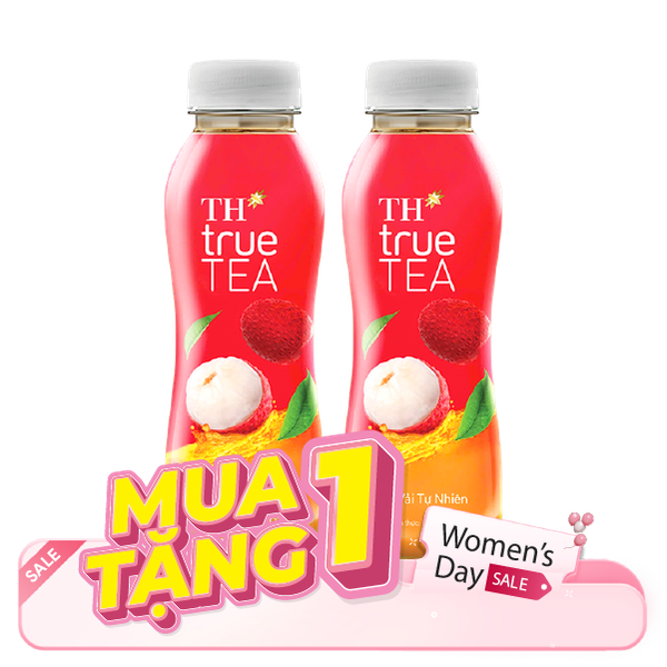 Trà Vải Tự Nhiên TH True Tea - Chai 350ml