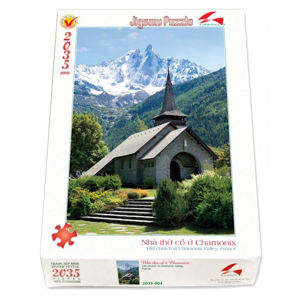  Tranh Xếp Hình-Nhà Thờ Cổ Ở Chamonix 