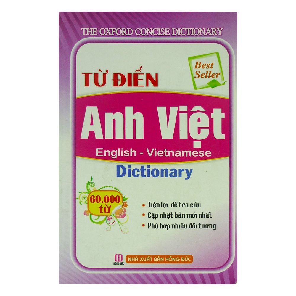  Từ Điển Anh - Việt 60000 English - Vietnamese Dictionary (Hồng Đức) 