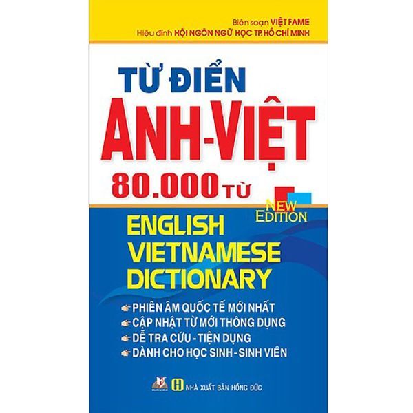  Từ Điển Anh - Việt 80.000 Từ (Văn Lang) 