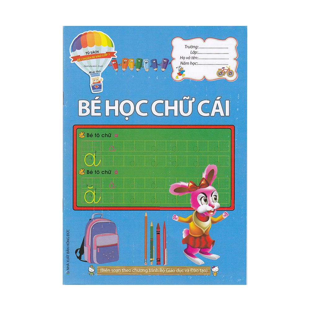  Tủ Sách Bé Chuẩn Bị Vào Lớp 1 - Bé Học Chữ Cái 